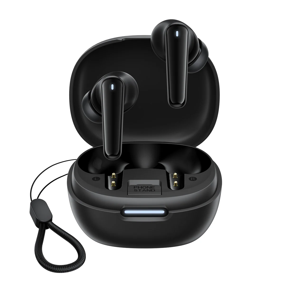 Blackview AirBuds 17 IPX4 wasserdichte In-Ear TWS-Kopfhörer mit ANC & ENC, dualer Geräuschkontrolle und integriertem Telefonständer
