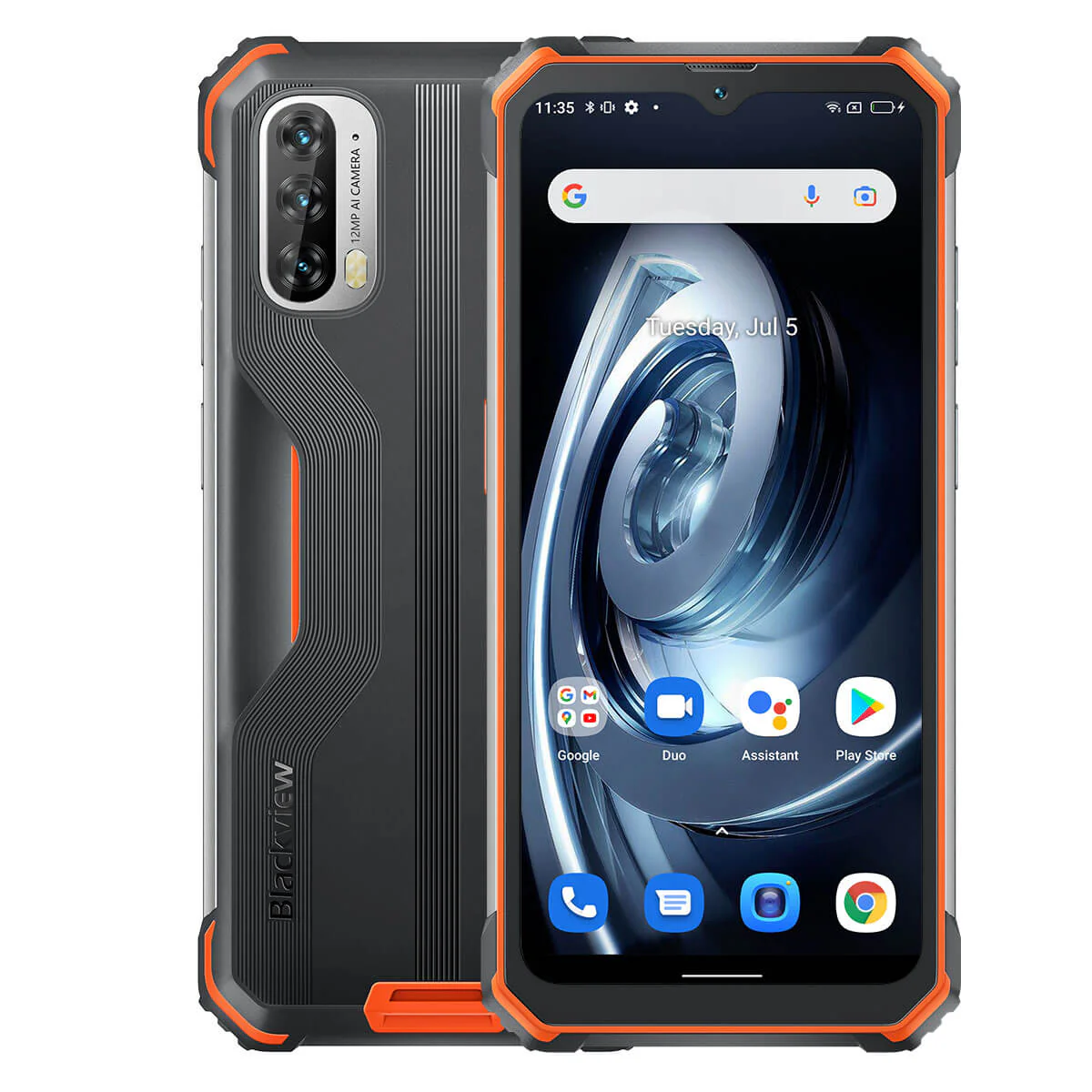 Blackview BV7100 13000 mAh 6,58 Zoll 6 GB + 128 GB 4G Robustes Smartphone mit großem Akku