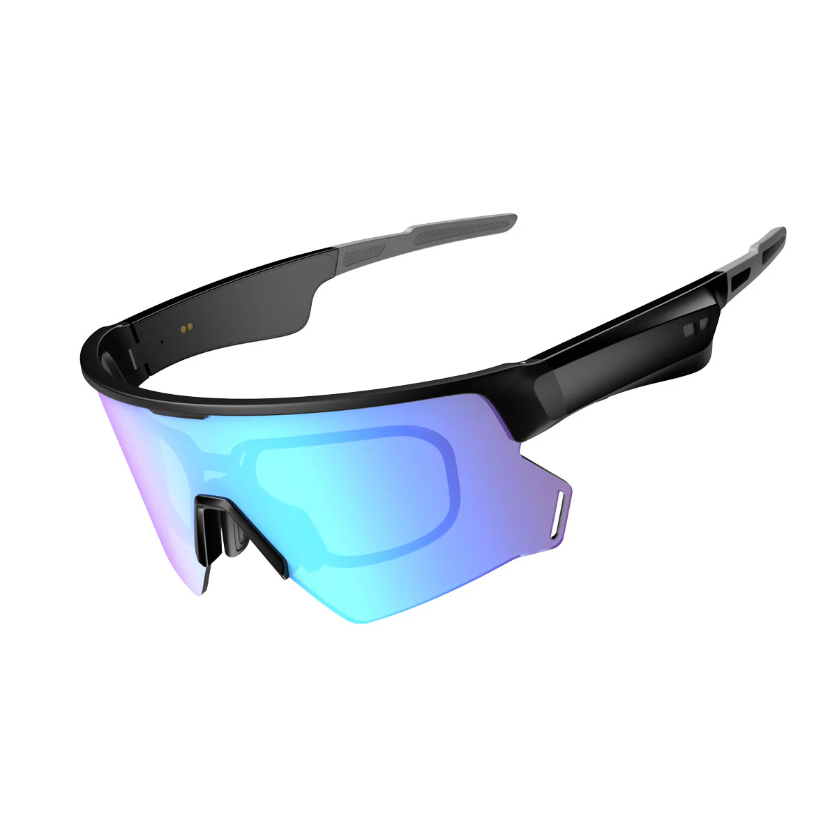Blackview D2 Outdoor-Sport-Smarte UV-Brille mit offenem Stereo-Sound & Bluetooth-Anrufen