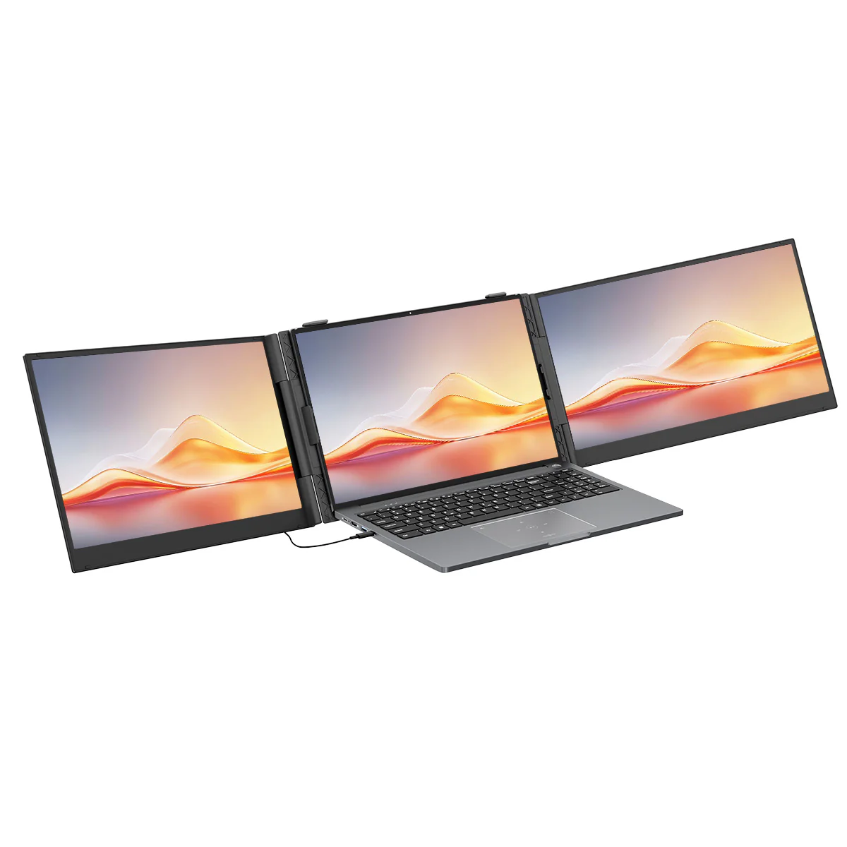 Blackview DCM6 Pro 14-Zoll Dual-Monitor Tragbarer Laptop-Bildschirm-Erweiterer mit 2 USB-C-Anschlüssen - Image 3