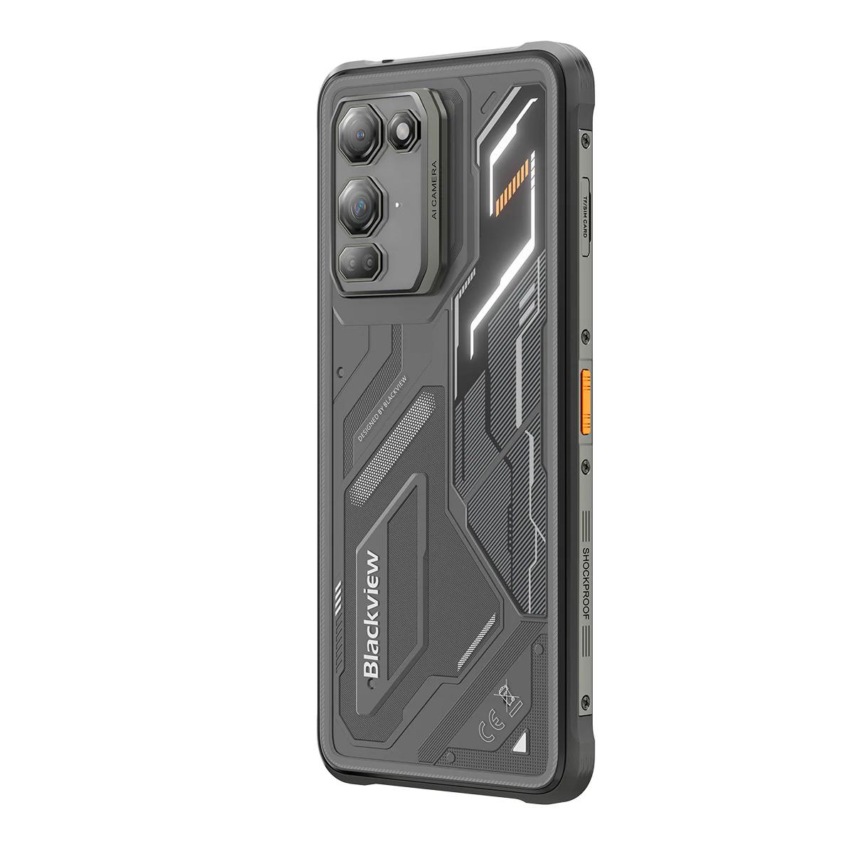 Blackview FORT 200 Schlankes & kabelloses Laden 6,78 Zoll MediaTek Helio G100 Octa-Core 5000mAh 108MP+13MP Nachtsichtkamera Robustes 4G Handy - Image 4