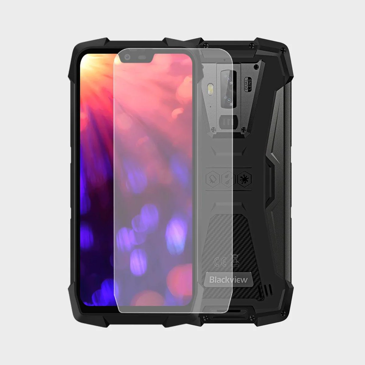 Displayschutzfolie aus gehärtetem Glas für BV9700 Pro