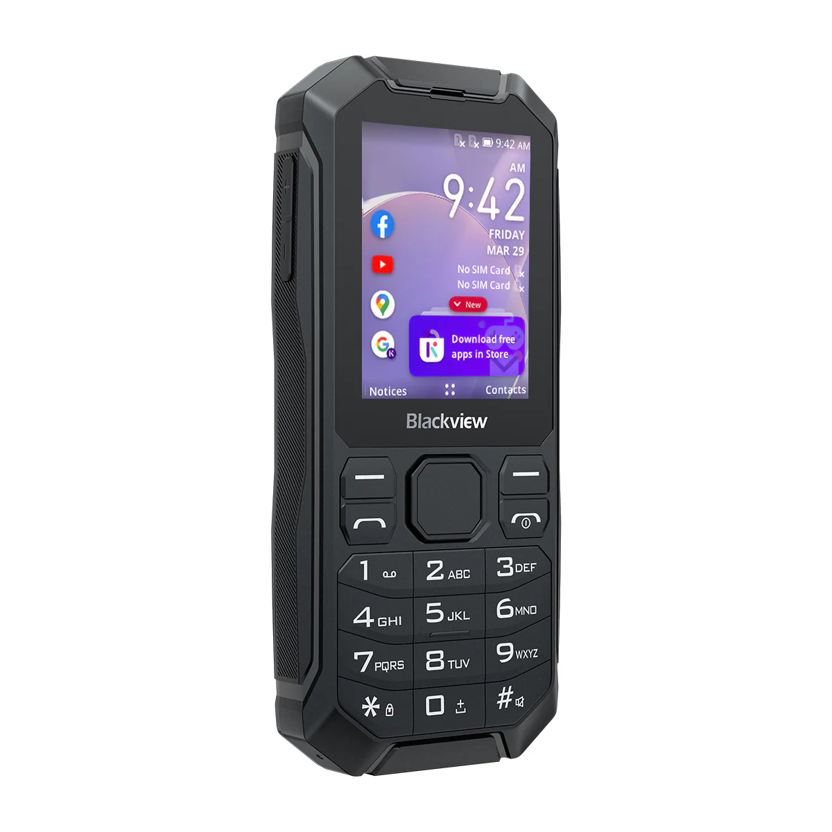 Blackview N1000 2,4-Zoll-Tastatur Abnehmbarer Akku Taschenlampe KaiOS 4G Mini Robustes Mobiltelefon  - Image 3