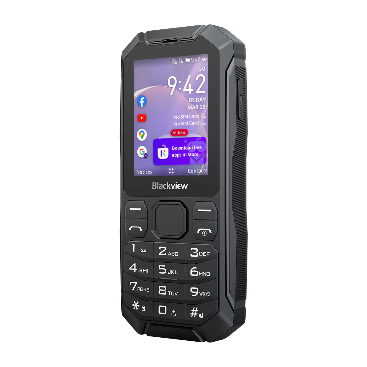Blackview N1000 2,4-Zoll-Tastatur Abnehmbarer Akku Taschenlampe KaiOS 4G Mini Robustes Mobiltelefon  - Image 6