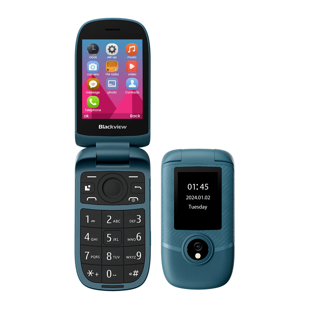 Blackview N2000 Flip 2,8"+1,77" Display Unisoc T107 1500mAh Dual-SIM 4G-Handy  - Image 15
