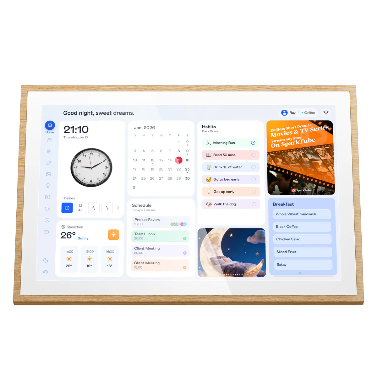 Blackview NEST 10 10,1-Zoll 1080P Full HD Touchscreen Digitaler Kalender mit Wi-Fi 6 und Unterstützung für den Fotobilderrahmen-Modus - Image 2