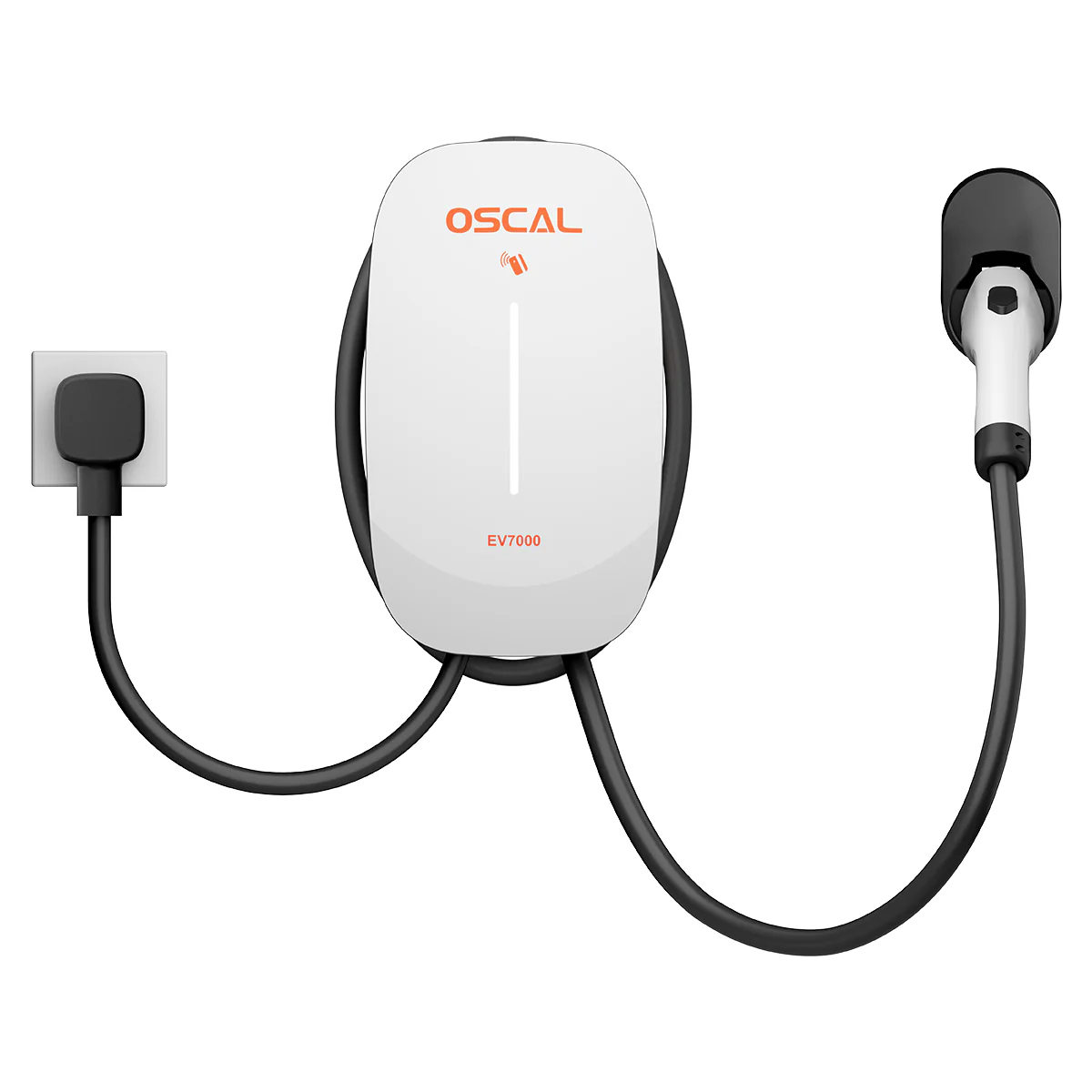 Oscal EV7000 7kW intelligentes, wandmontiertes EV-Ladegerät mit RFID-Kartenzugang und App-Steuerung - Image 2
