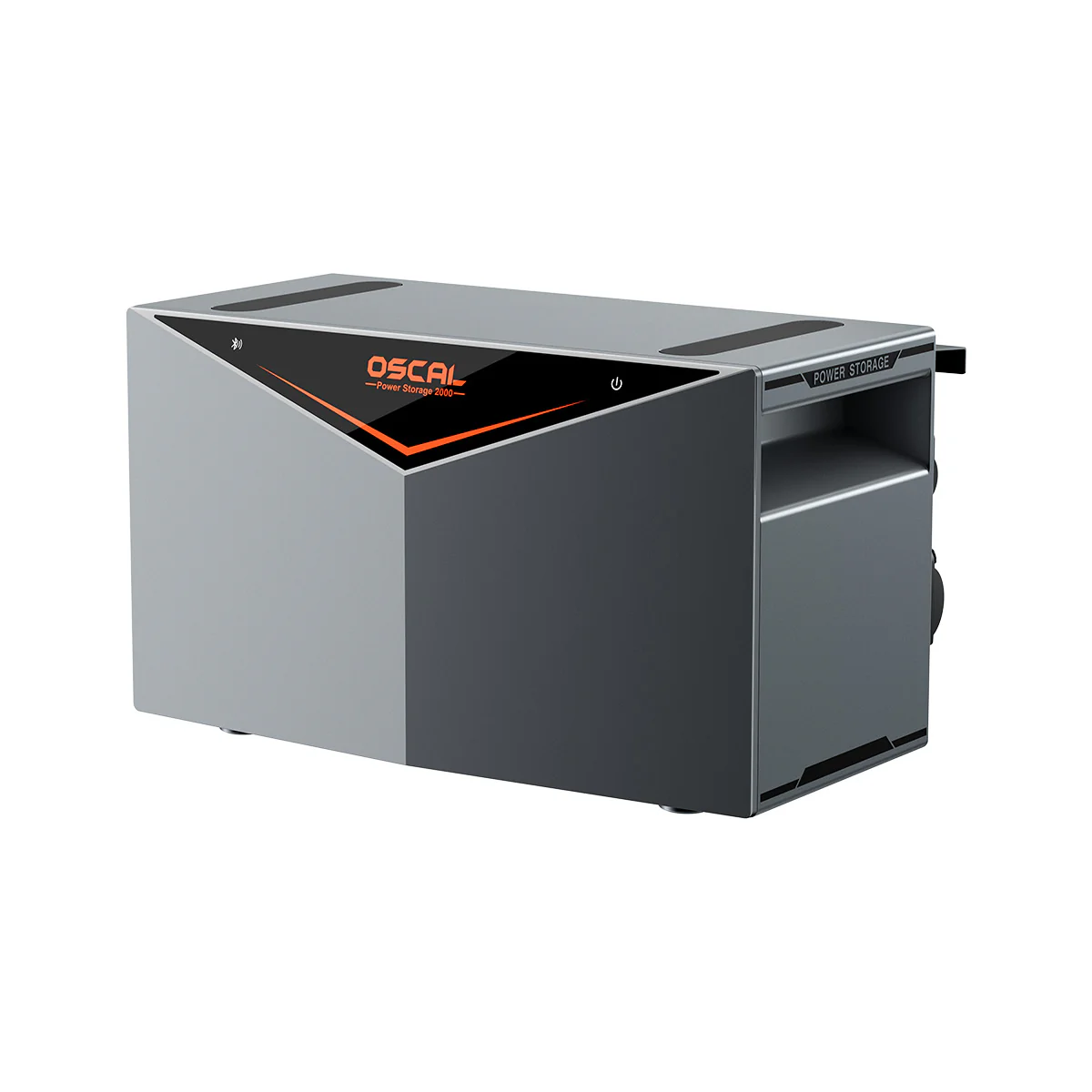 Oscal Power Storage 2000 2400W Robustes Heim-Backup-Stromspeichersystem mit kabellosem, modular stapelbarem Design & 1920-9600Wh erweiterbar