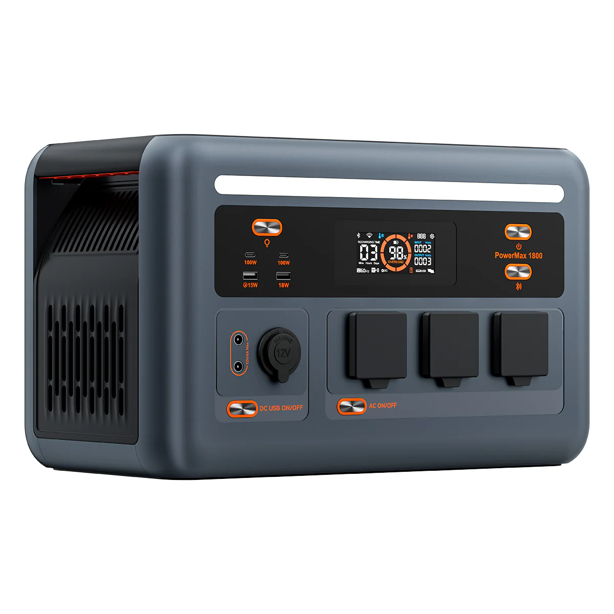 Oscal PowerMax 1800 1024Wh 1800W IP54 Wasserdichte USV-Backup Tragbare Power Station