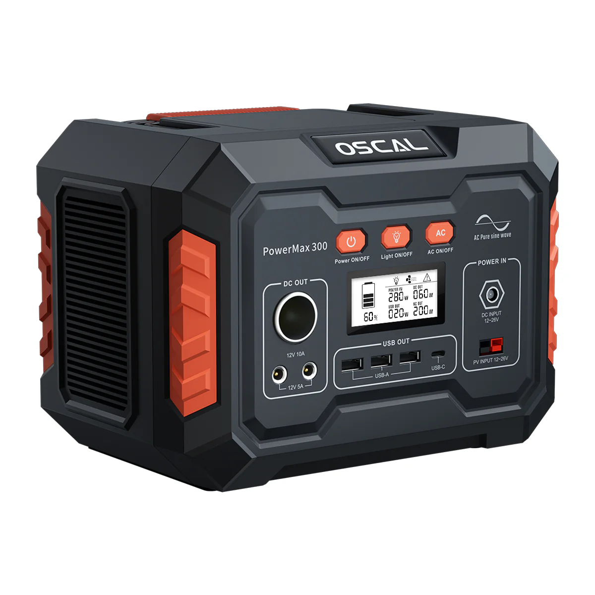 Blackview Oscal PowerMax 300 tragbares Kraftwerk mit AC/DC-Ausgang und 266 Wh 