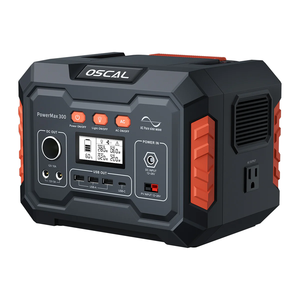 Blackview Oscal PowerMax 300 tragbares Kraftwerk mit AC/DC-Ausgang und 266 Wh  - Image 4