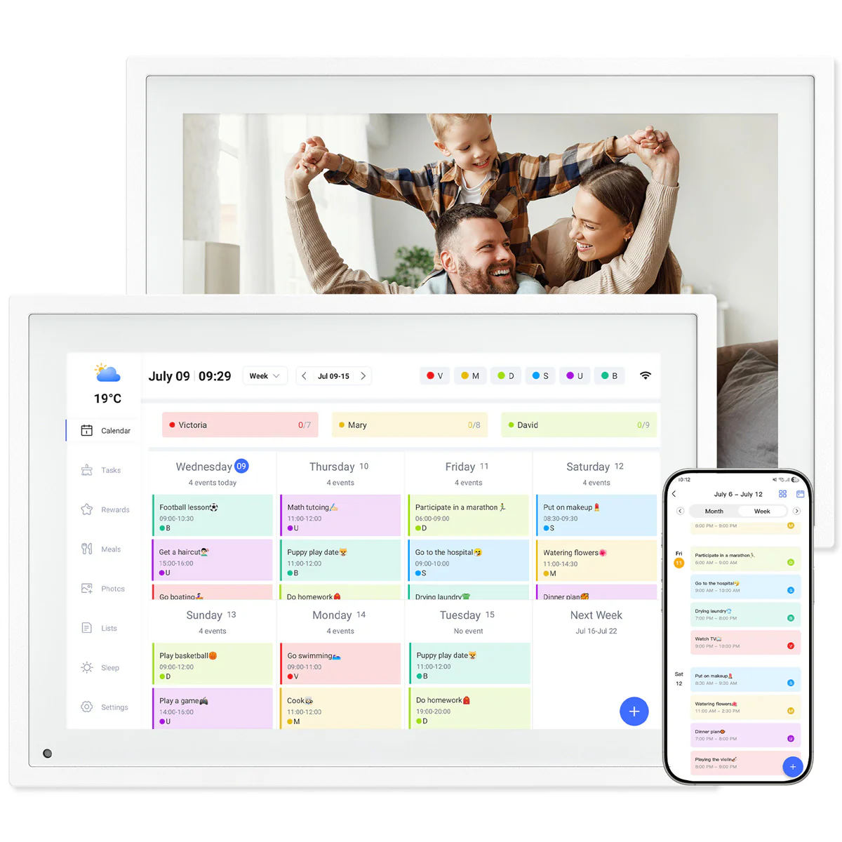 TABWEE P10 10,1-Zoll HD-Touchscreen Digitaler Kalender mit WLAN- und eCalendar-App-Unterstützung - Image 5