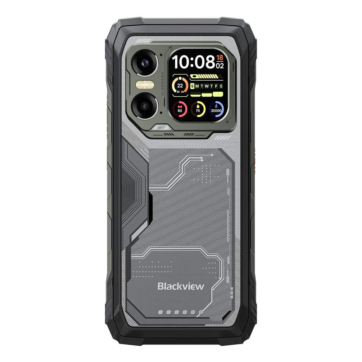 Blackview XPLORE 1 6.78" 120Hz Haupt- & 2.01" Sekundärdisplay MediaTek Dimensity 7050 20000mAh Eingebaute 170LM Taschenlampe 5G KI Robust Smartphone - Image 12