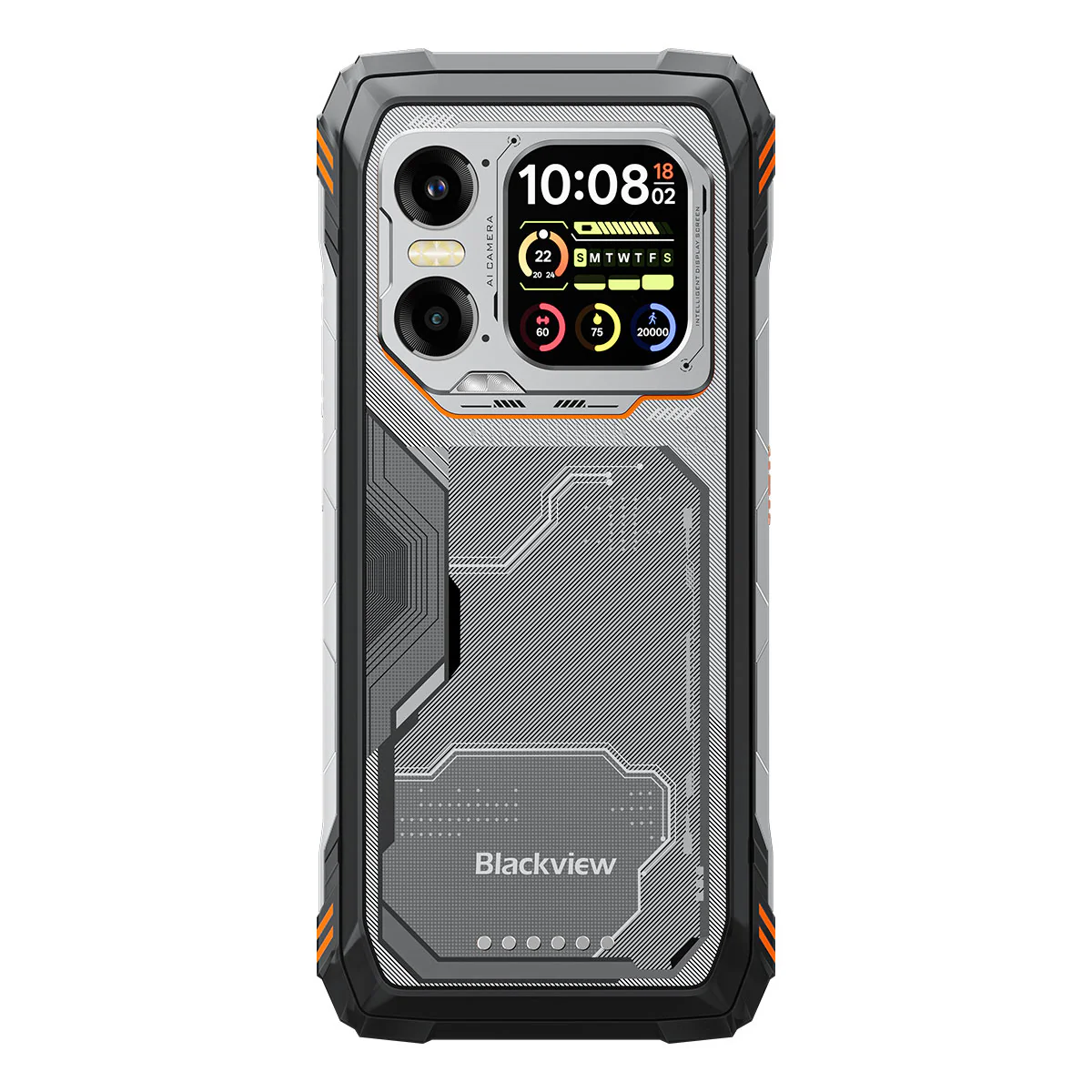 Blackview XPLORE 1 6.78" 120Hz Haupt- & 2.01" Sekundärdisplay MediaTek Dimensity 7050 20000mAh Eingebaute 170LM Taschenlampe 5G KI Robust Smartphone - Image 4